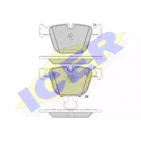 Колодки тормозные (задние) BMW 5 (E60/65)/X5 (E70/F15)/X6 (E71/E72) 3.0-4.4 08- 181687