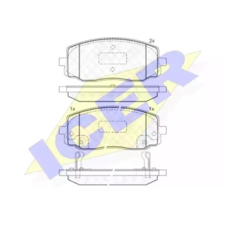 Колодки тормозные (передние) Hyundai i10 07-16/Kia Picanto 04- (Mando) 181709