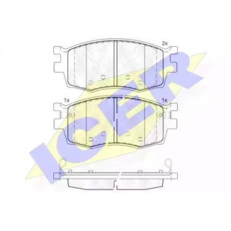 Колодки тормозные (передние) Kia Rio/Hyundai Accent 05- 181711