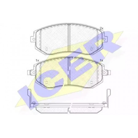 Колодки тормозные (передние) Subaru Forester/Legacy 02-09 181717