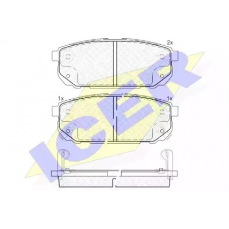 Колодки тормозные (задние) Kia Sorento I 02- (Sumitomo) 181720