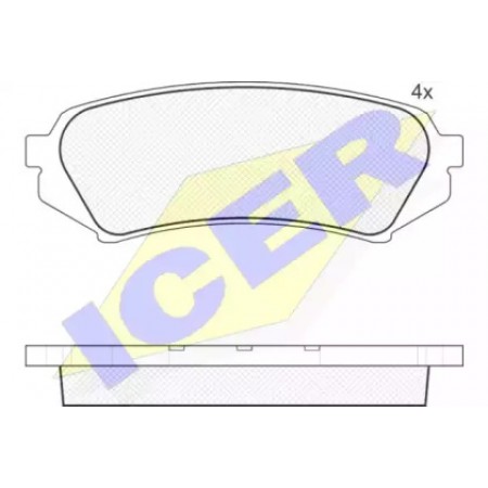 Колодки тормозные (задние) Toyota Land Cruiser 98- 181734