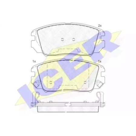 Колодки тормозные (передние) Hyundai Sonata VI/i45/V/Tucson/ 04- 181745