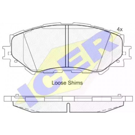 Колодки тормозные (передние) Toyota RAV4 III 05-/Auris 06- (Akebono) 181760
