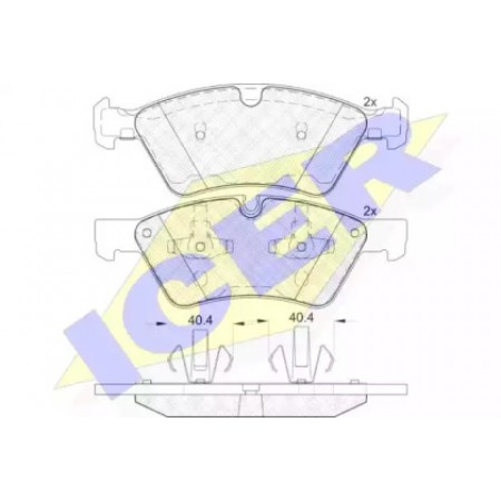 Колодки тормозные (передние) MB E-class (W211)/M-class (W164)/R-class (W251) 02- (Ate - Teves) 181771