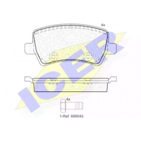 Колодки тормозные (задние) Land Rover Range Rover 11-/Volvo S80/V70 06- 181776