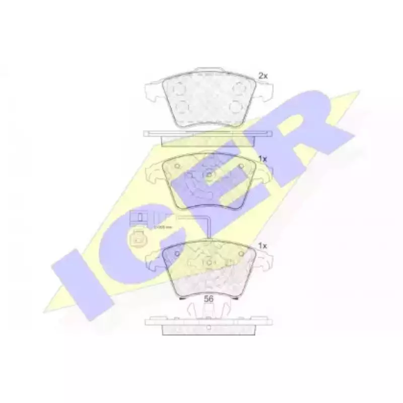 Колодки тормозные (передние) VW T5 03-15 /T6/Multivan VI 15- (Ate - Teves)/(с датчиком) 181779