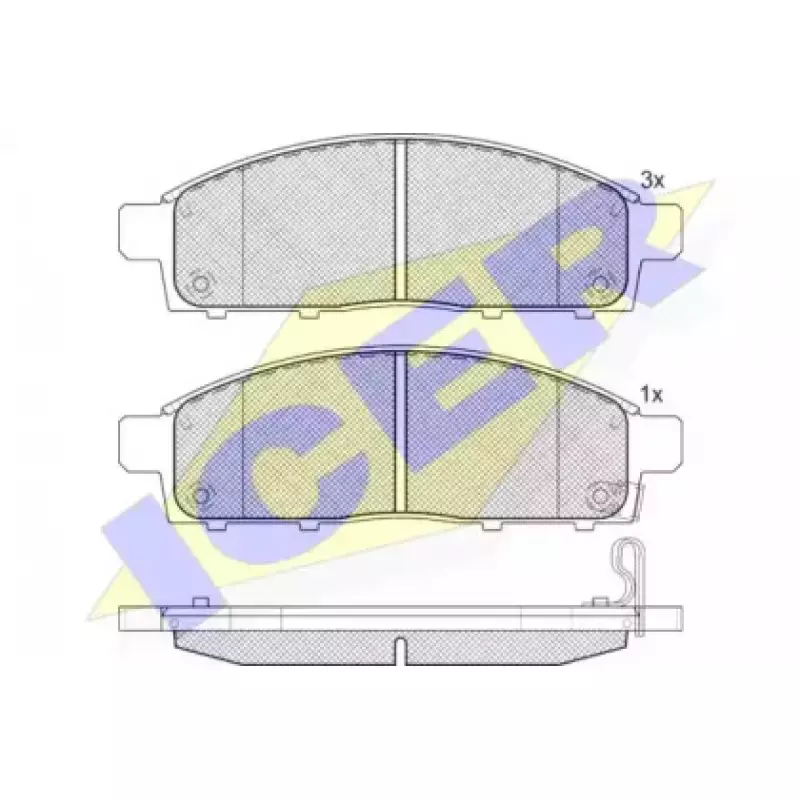 Колодки тормозные (передние) Mitsubishi L200/Pajero Sport II 04- 181784