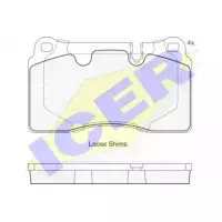 Колодки тормозные (передние) Land Rover Range Rover 2.7D-4.4 02-13 (Brembo) 181788