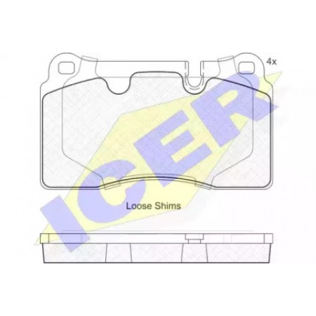Колодки тормозные (передние) Land Rover Range Rover 2.7D-4.4 02-13 (Brembo) 181788
