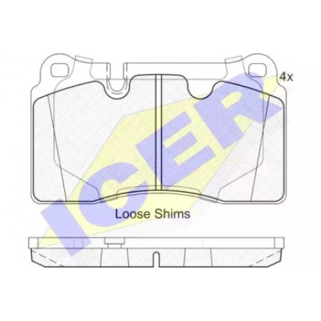 Колодки тормозные (передние) Audi A3 04-/Seat Leon 13- (Brembo) 181791