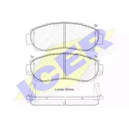 Колодки тормозные (передние) Honda CR-V IV 1.6-2.4i 12- 181811
