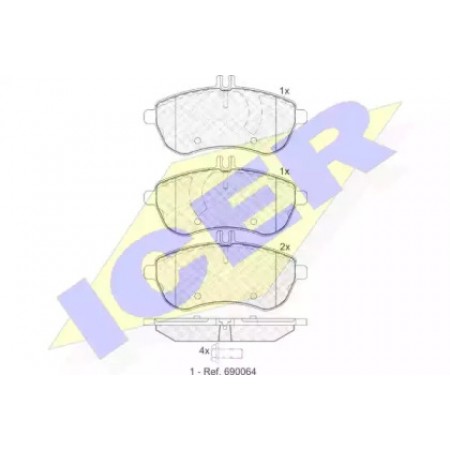 Колодки тормозные (передние) MB C-class (S204/W204)/E-class (S212/W212) 07- 181821