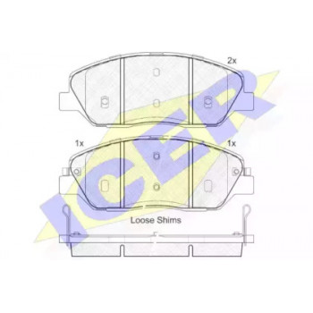 Колодки тормозные (передние) Hyundai Santa Fe/Kia Sorento 00- 181828