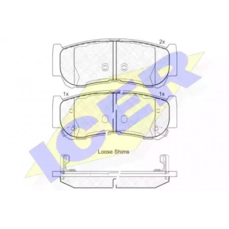 Колодки тормозные (задние) Hyundai H-1 97-07/Santa Fe 05-15 181829