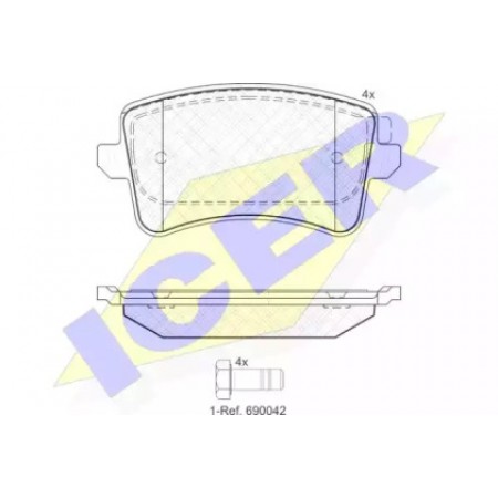 Колодки тормозные (задние) Audi A4/A5/Q5 07- (TRW) 181835