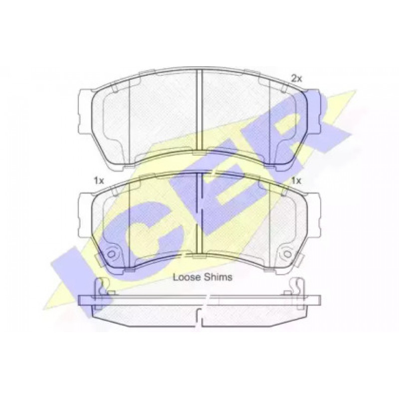 Колодки тормозные (передние) Ford Fusion 06-12/Mazda 6 02-13 181868
