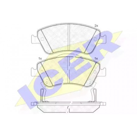 Колодки тормозные (передние) Toyota Auris/Corolla 06- (Bosch) 181869