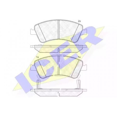 Колодки тормозные (передние) Toyota Avensis 08-/Corolla/Auris 06- (Bosch) 181871
