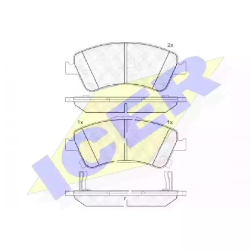 Колодки тормозные (передние) Toyota Avensis 08-/Corolla/Auris 06- (Bosch) 181871
