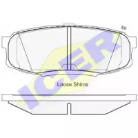 Колодки тормозные (задние) Toyota Land Cruiser 200/Lexus LX III 07- (Advics) 181875