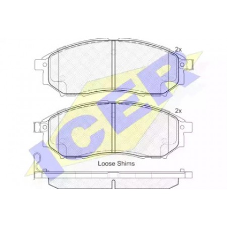 Колодки тормозные (передние) Renault Koleos 08-/Infiniti FX 3.5 02- (Sumitomo) 181876