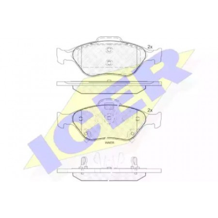 Колодки тормозные (передние) Toyota Yaris 1.0-1.4 05- 181877
