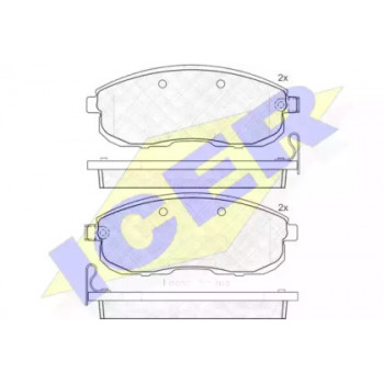 Колодки тормозные (передние) Renault Latitude 11-/Nissan Tiida 04- (TRW) 181882