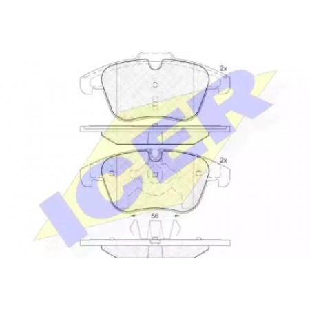 Колодки тормозные (передние) Citroen C5/ Peugeot 407/508 08- (ATE) 181886
