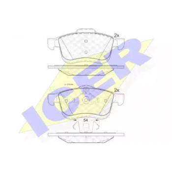 Колодки тормозные (передние) Fiat Doblo/Opel Combo 10- (Ate - Teves)/(с датчиками) 181903