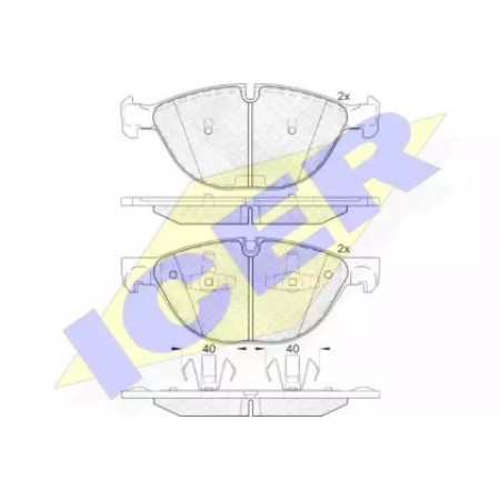 Колодки тормозные (передние) BMW X5/X6 06- (192.8/193x79.29/79.31) 181905