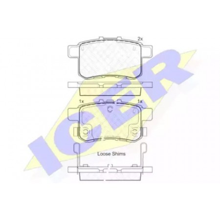 Колодки тормозные (задние) Honda Accord VIII 2.0-2.4i 08-  181907