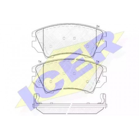 Колодки тормозные (передние) Opel Astra J 12-/Insignia 08- 181913