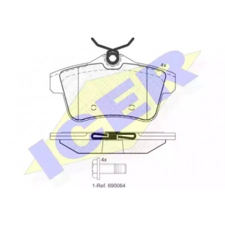 Колодки тормозные (задние) Citroen C4/Peugeot 308/508 09- (TRW) 181928