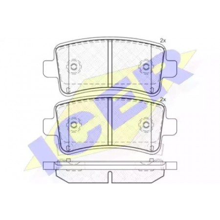 Колодки тормозные (задние) Opel Insignia 08- (TRW)  181929