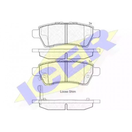 Колодки тормозные (задние) Nissan Pathfinder III 05-  181934