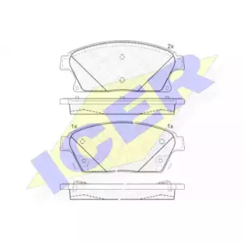 Колодки тормозные (передние) Opel Astra 09- R16 181939-202