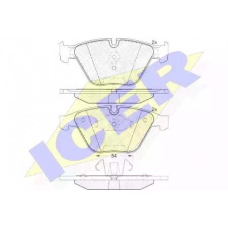Колодки тормозные (передние) BMW 3 (E90/E91)/5 (E60/E61)/ 05- (Ate - Teves) 181940