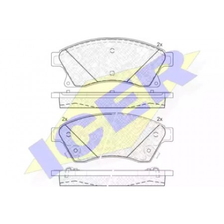 Колодки тормозные (передние) Chevrolet Aveo/Opel Astra J 11- (Mando) 181942