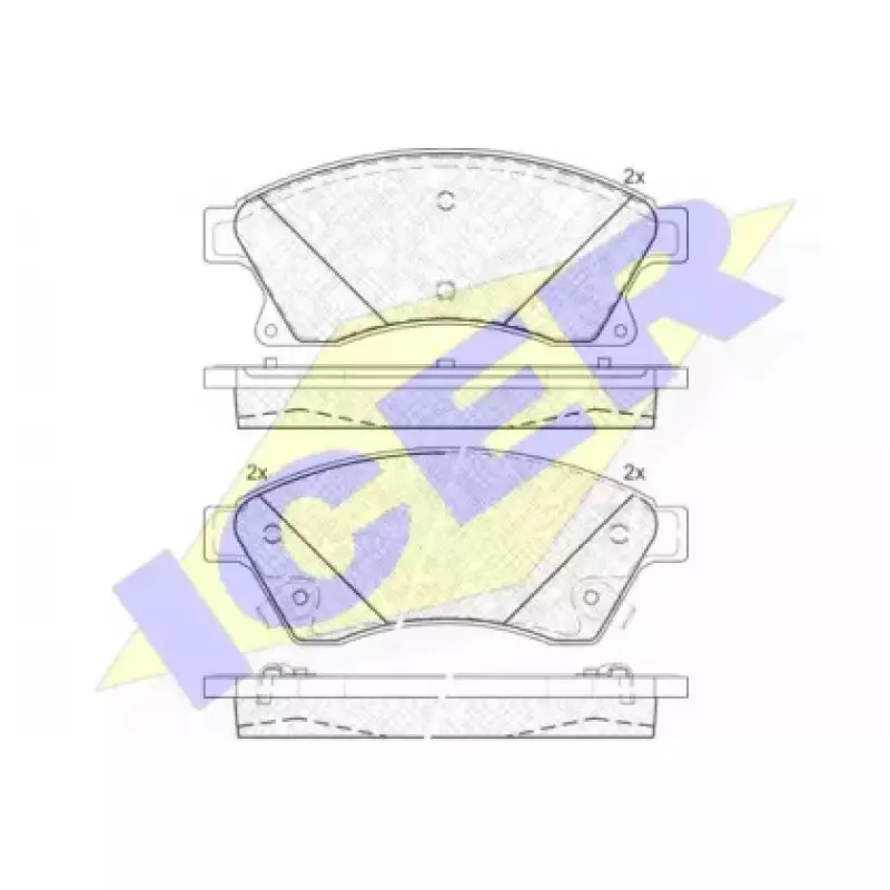 Колодки тормозные (передние) Chevrolet Aveo/Opel Astra J 11- (Mando) 181942