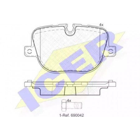 Колодки тормозные (задние) Land Rover Range Rover 02- (TRW)  181952
