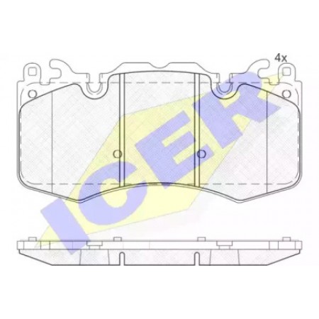 Колодки тормозные (передние) Land Rover Range Rover 09- (Brembo) 181956