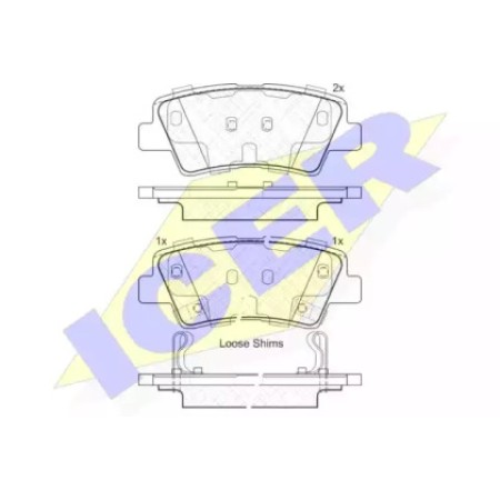 Колодки тормозные (задние) Hyundai Elantra/Sonata/Tucson/i40 04- 181976