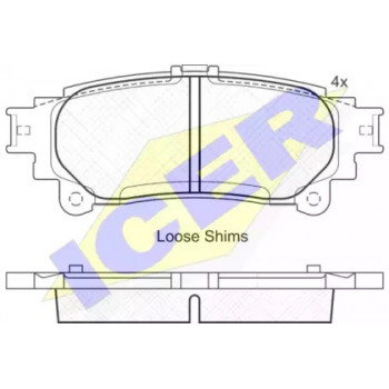 Колодки тормозные (задние) Lexus RX 08-15/Toyota Prius 11-  181983