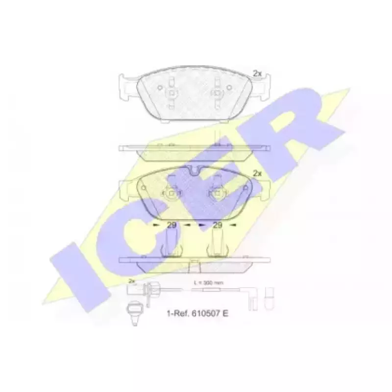 Колодки тормозные (передние) Audi A6/A7/A8 10- (с датчиками) 181993