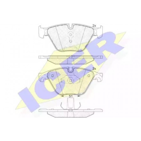 Колодки тормозные (передние) BMW 5 (F10,F18)/7 (F01,F02,F03,F04) 2.5D/3.0i 08- 181998