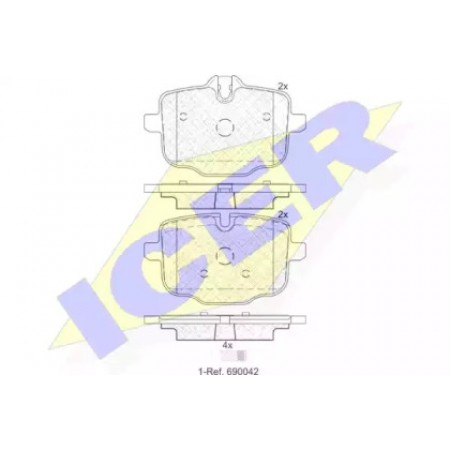 Колодки тормозные (задние) BMW 5 (F10/F11/F18)/6 (F12/F13) 09- 182005