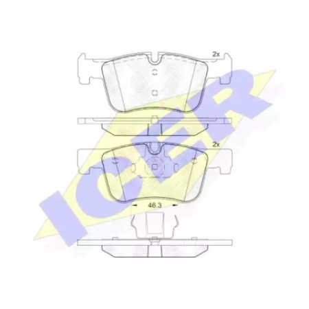 Колодки тормозные (передние) BMW 1 (F20/F21)/3 (F30/F31/F34/G20/G21)/4 (F33/F36)/7 (F01-04) 10- 182048