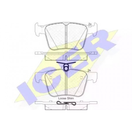 Колодки тормозные (задние) Audi A3/VW Golf/Touran/Passat VI 1.0-2.0TDI/Skoda SuperB 12- (Teves)  182098