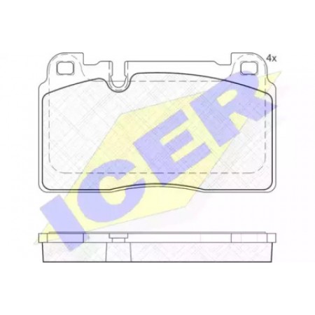 Колодки тормозные (передние) Audi A6/A7/Q5 2.0 TFSI/TDI/3.0 TDI/3.2 TFSI 08-(без датчиков)/(Brembo) 182112